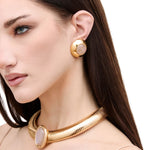 Julietta Bombe Earrings - Vermillion