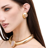 Julietta Bombe Earrings - Vermillion