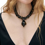 Julietta Concha Necklace - Vermillion