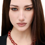 Julietta Donna Necklace - Vermillion
