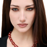 Julietta Donna Necklace - Vermillion