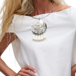 Julietta Nacre Necklace - Vermillion