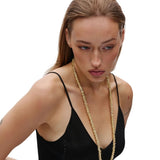 Julietta Pearl Drop Linea Necklace - Vermillion