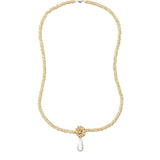 Julietta Pearl Drop Linea Necklace - Vermillion