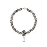 Julietta Pearl Drop Necklace - Vermillion