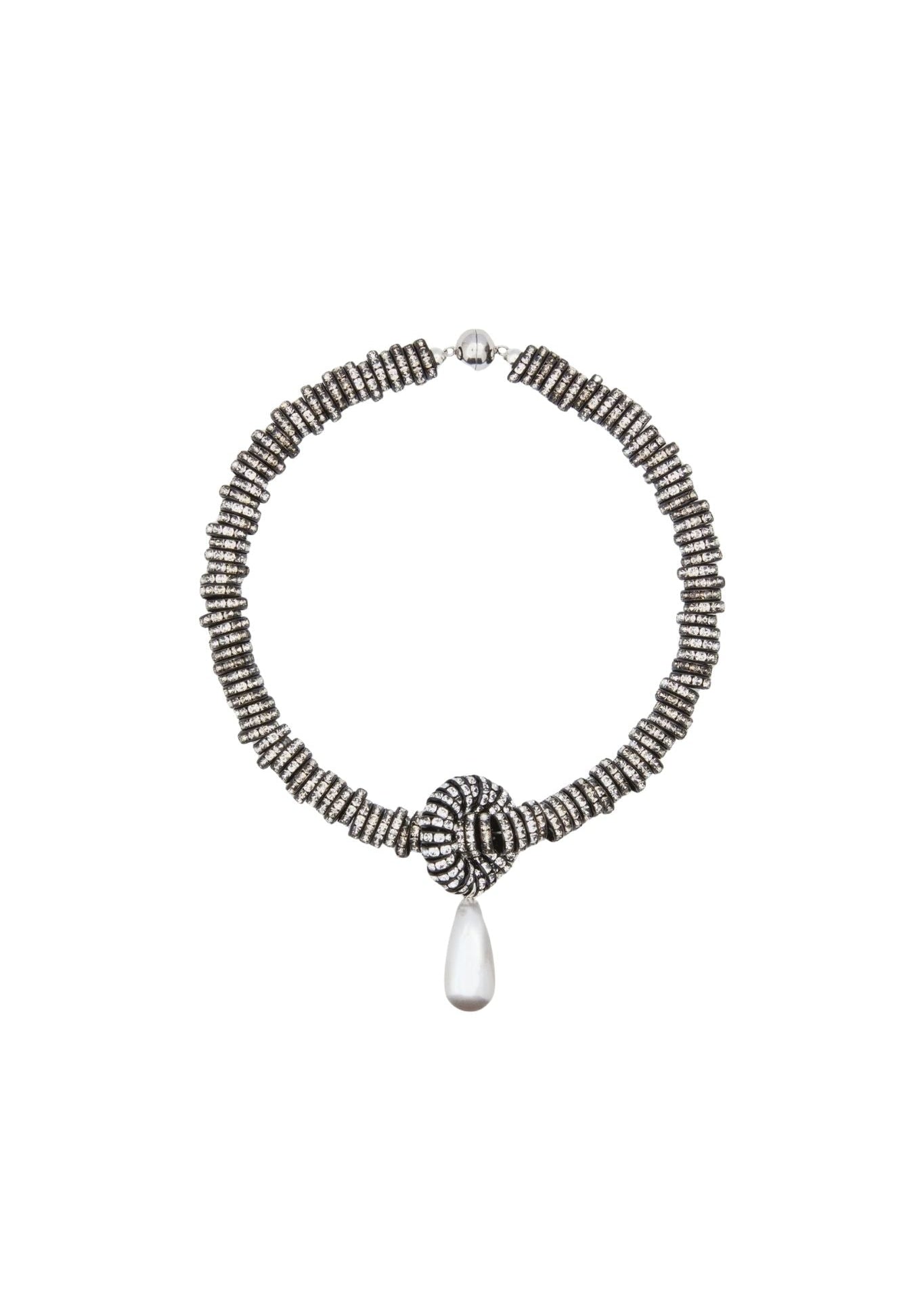 Julietta Pearl Drop Necklace - Vermillion