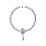 Julietta Pearl Drop Necklace - Vermillion