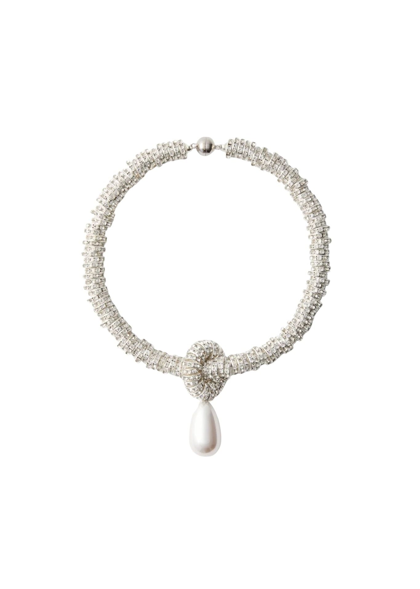 Julietta Pearl Drop Necklace - Vermillion