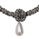 Julietta Pearl Drop Necklace - Vermillion