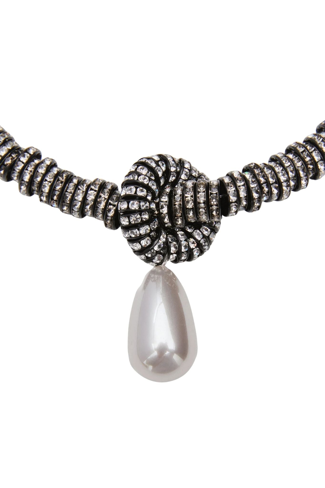 Julietta Pearl Drop Necklace - Vermillion