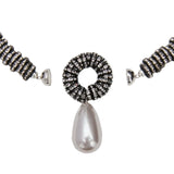 Julietta Pearl Drop Necklace - Vermillion