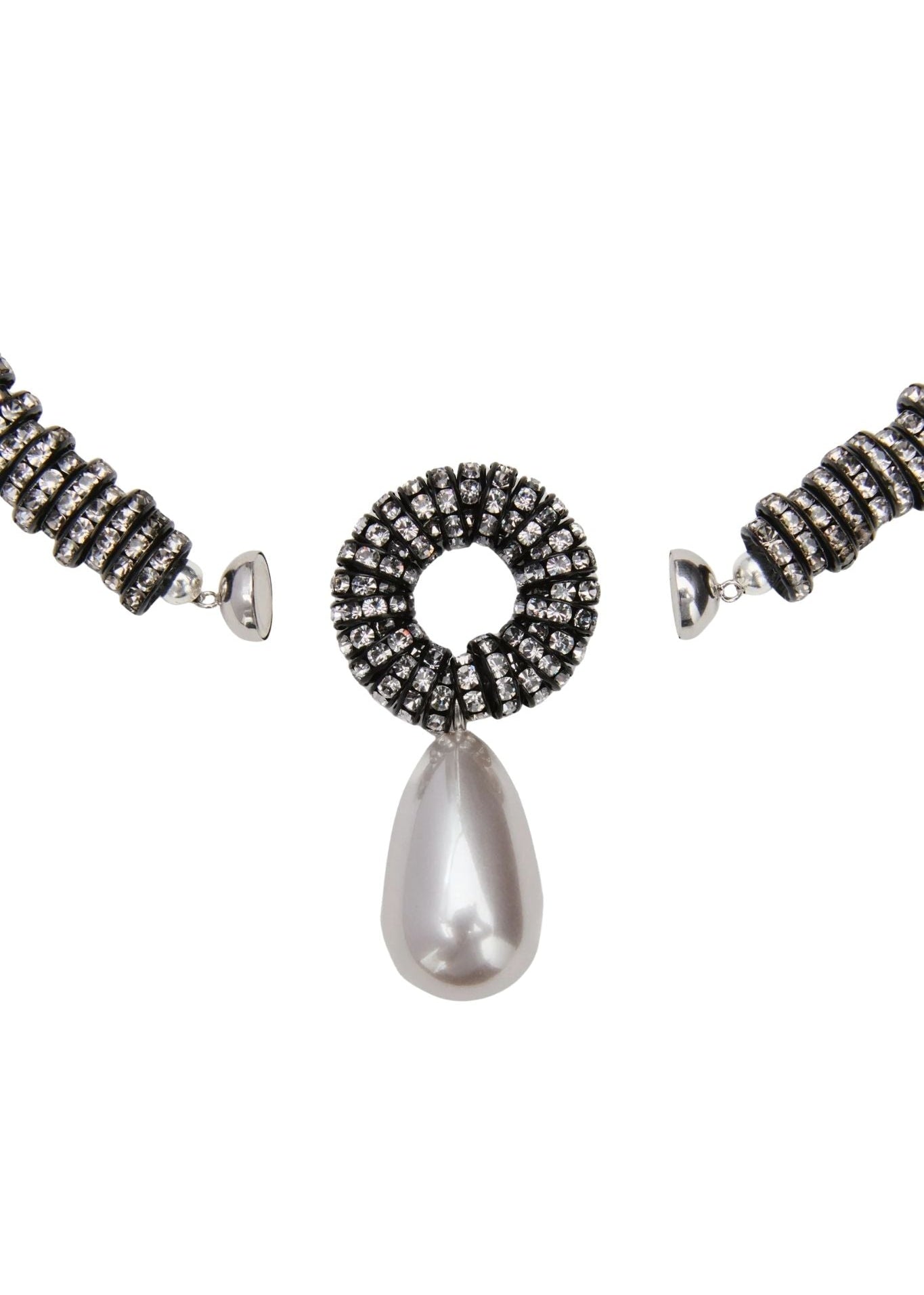 Julietta Pearl Drop Necklace - Vermillion