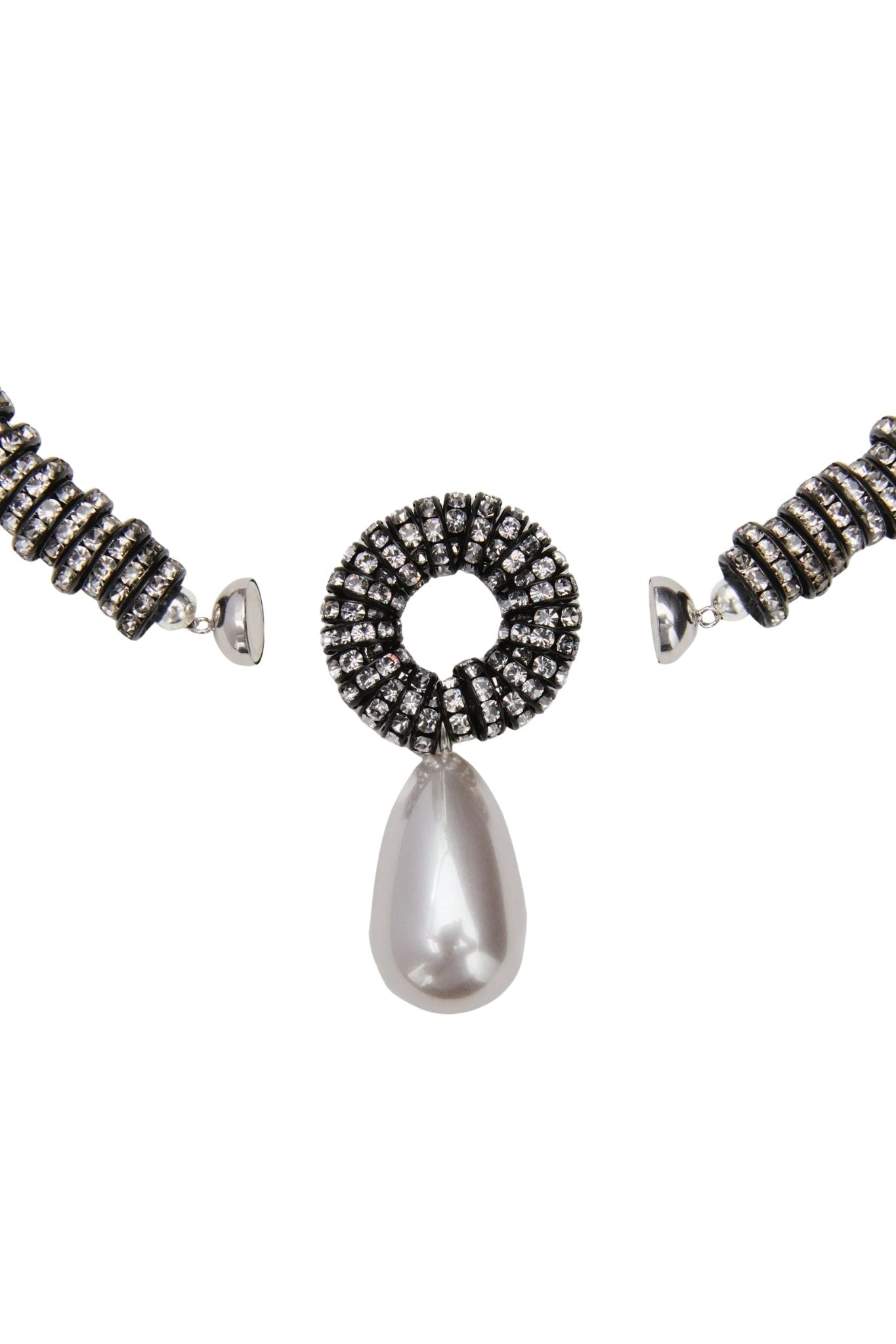 Julietta Pearl Drop Necklace - Vermillion