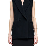 Kallmeyer Deon Sleeveless Blazer - Vermillion