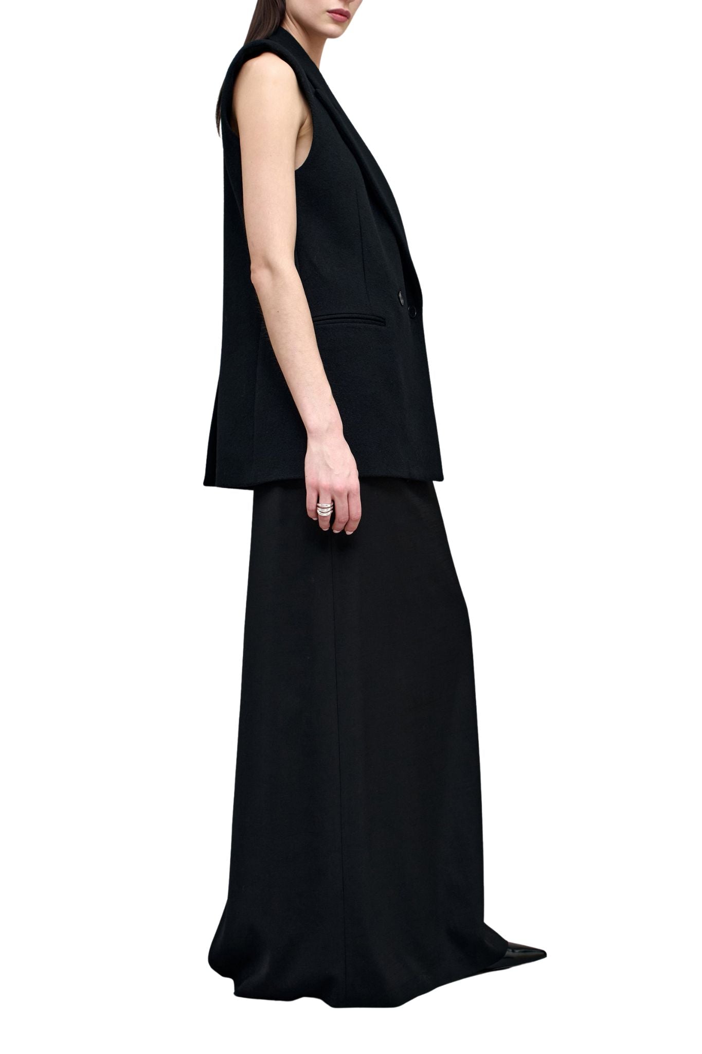 Kallmeyer Deon Sleeveless Blazer - Vermillion