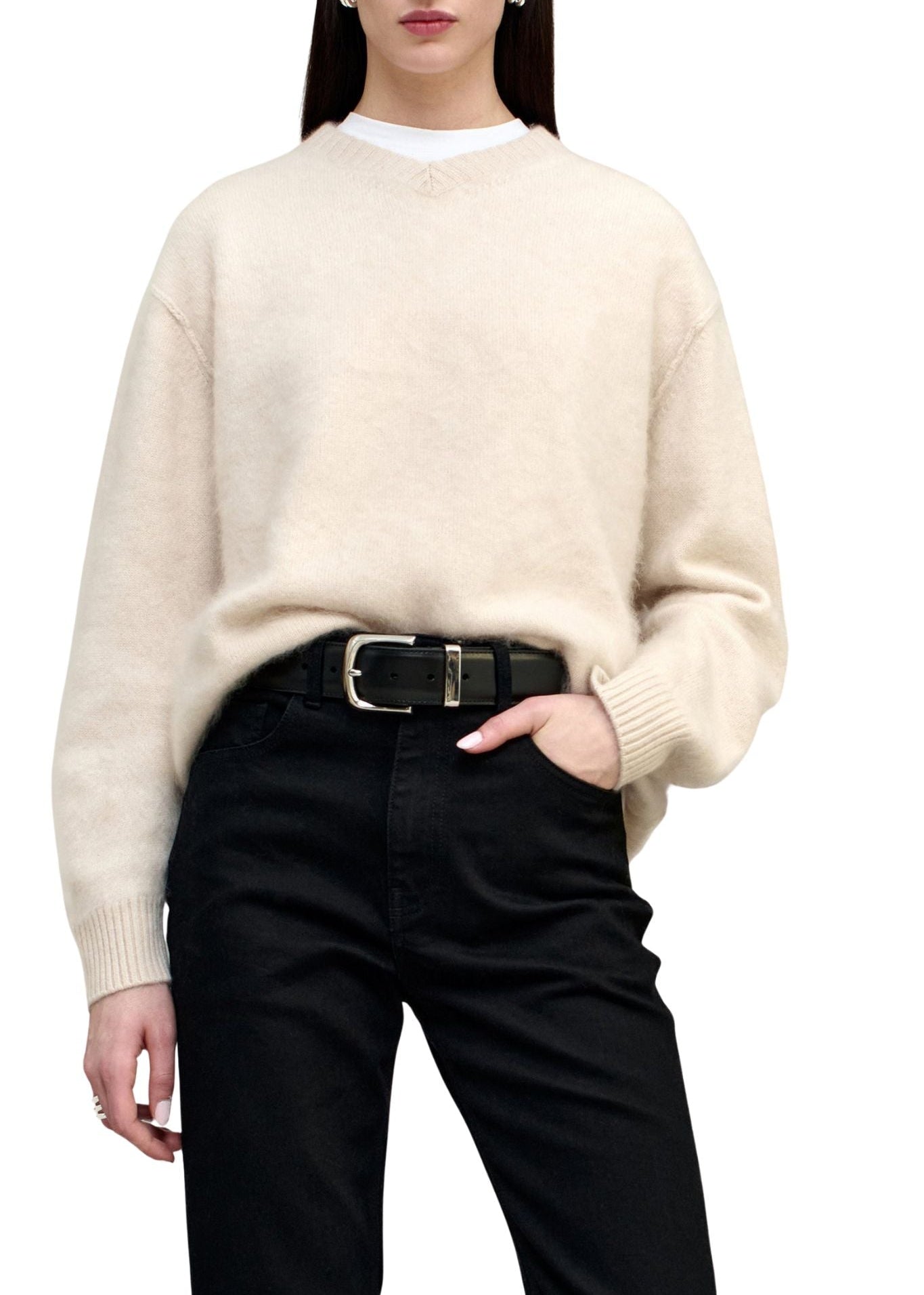 Kallmeyer Lena V - Neck Sweater - Vermillion