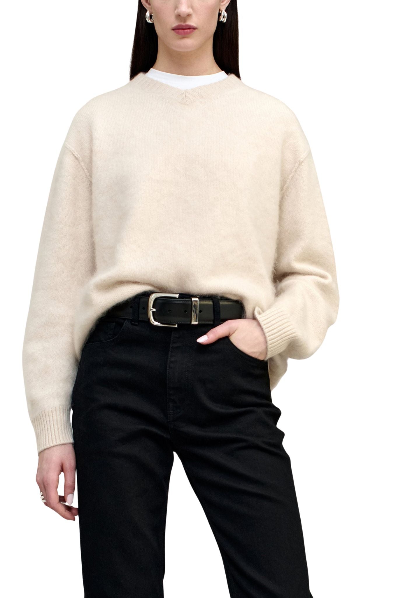 Kallmeyer Lena V - Neck Sweater - Vermillion