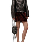 Kallmeyer Liam Leather Bomber - Vermillion