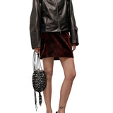 Kallmeyer Liam Leather Bomber - Vermillion