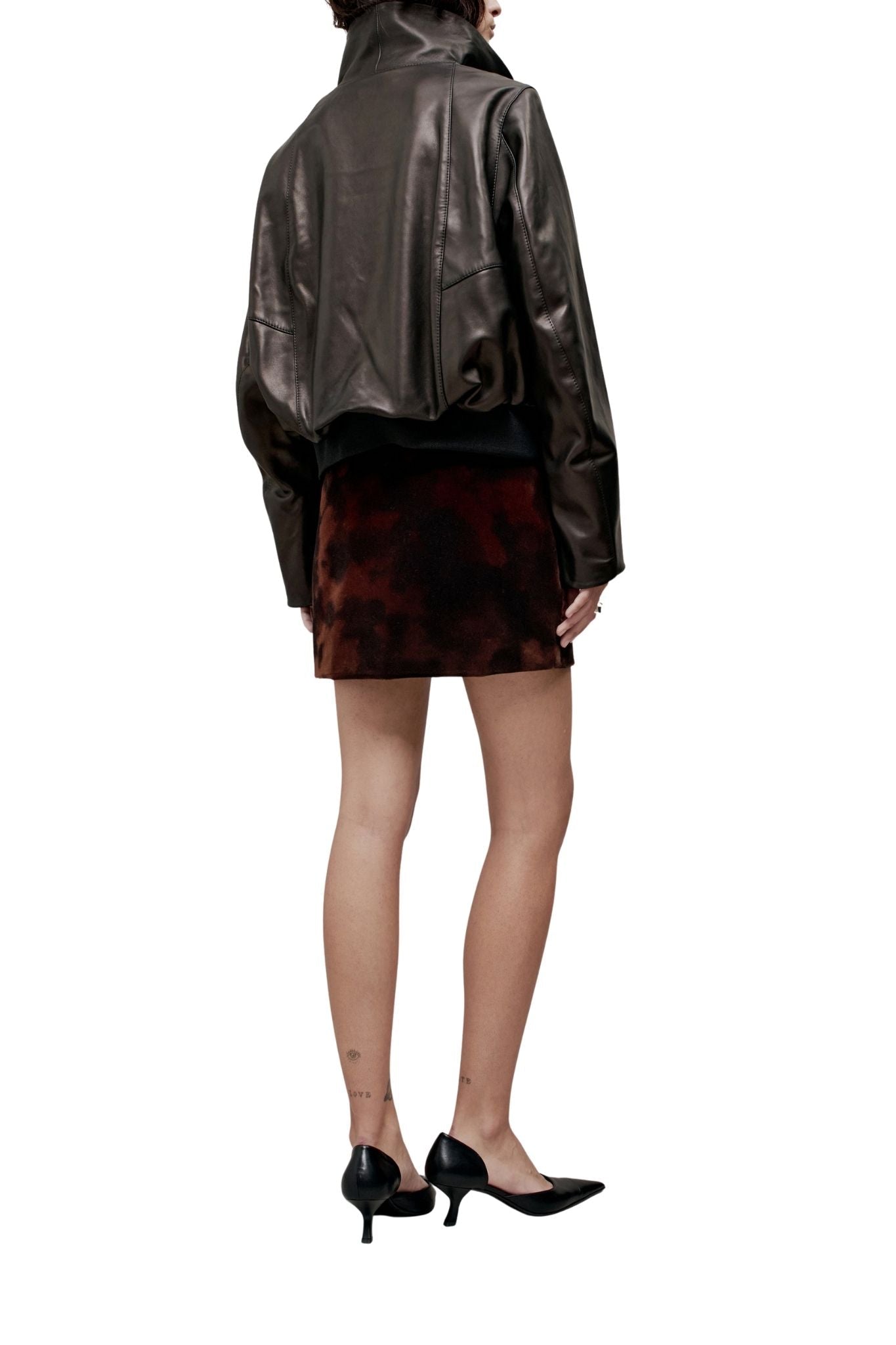 Kallmeyer Liam Leather Bomber - Vermillion