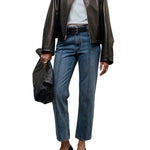 Kallmeyer Liam Leather Bomber - Vermillion