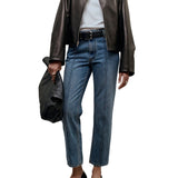 Kallmeyer Liam Leather Bomber - Vermillion