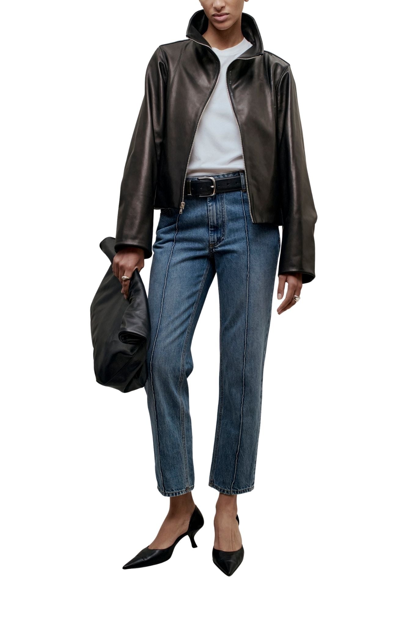 Kallmeyer Liam Leather Bomber - Vermillion