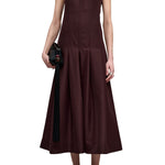 Kallmeyer Maeve Pleated Dress - Vermillion