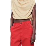 Kallmeyer Naia Draped Top - Vermillion