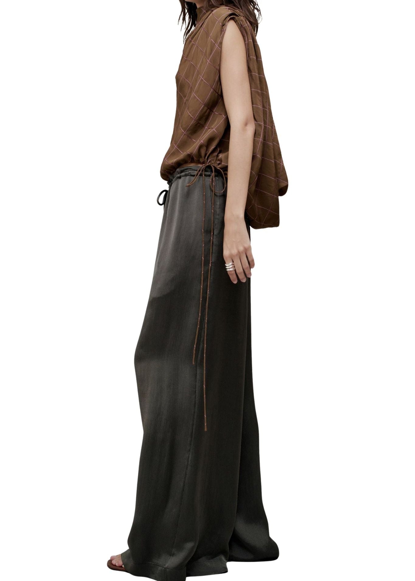 Kallmeyer Naia Draped Top - Vermillion