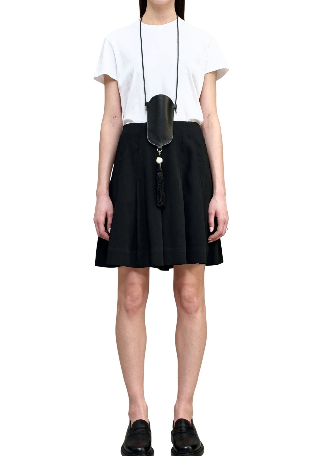 Kallmeyer Sutton Pleated Skirt - Vermillion