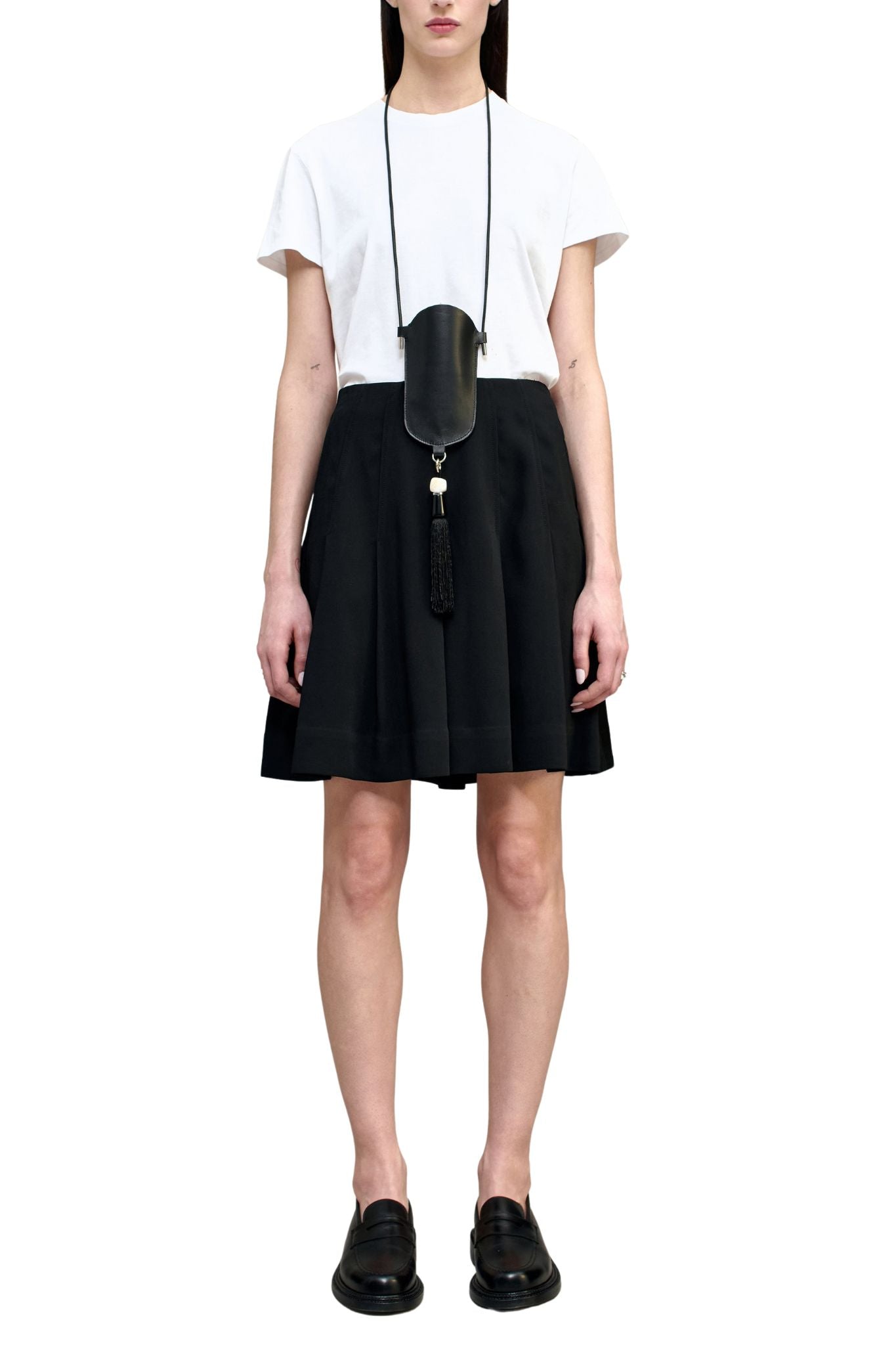 Kallmeyer Sutton Pleated Skirt - Vermillion