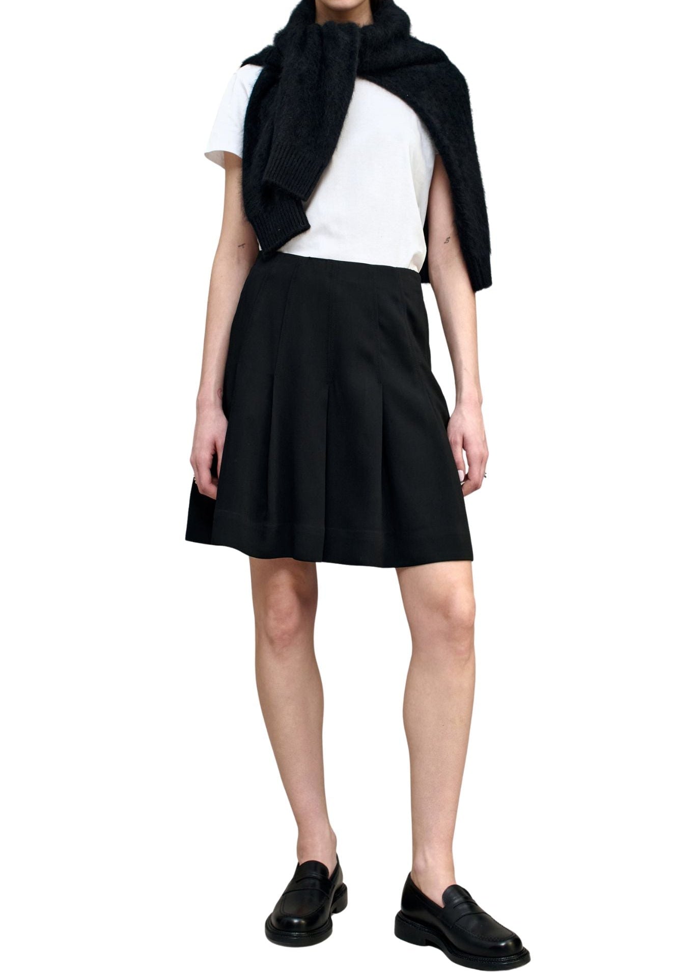 Kallmeyer Sutton Pleated Skirt - Vermillion