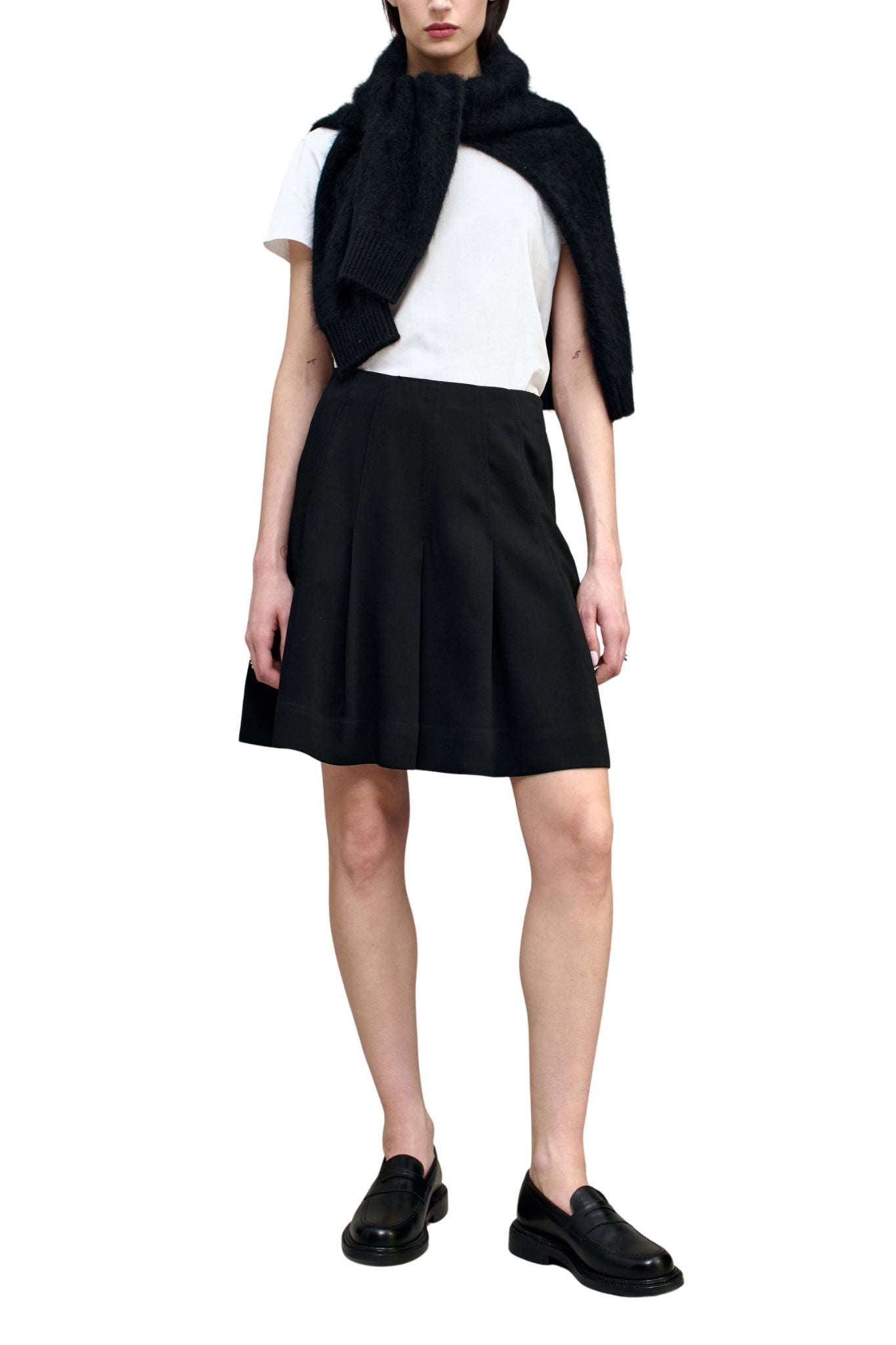 Kallmeyer Sutton Pleated Skirt - Vermillion