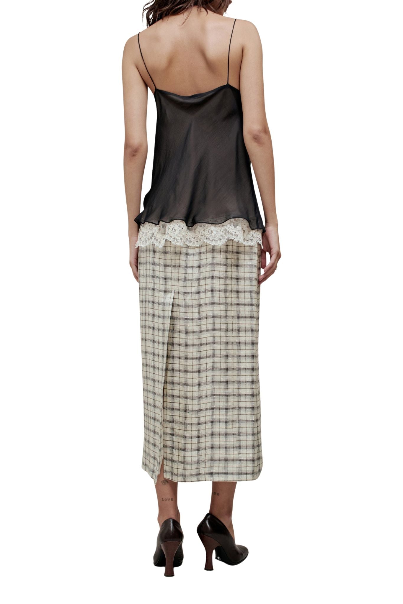 Kallmeyer Zia Cowl Spaghetti Tank - Vermillion