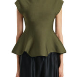 Khaite Andra Top - Vermillion