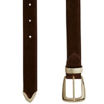 Khaite Benny Belt Gold Buckle (30mm) - Vermillion
