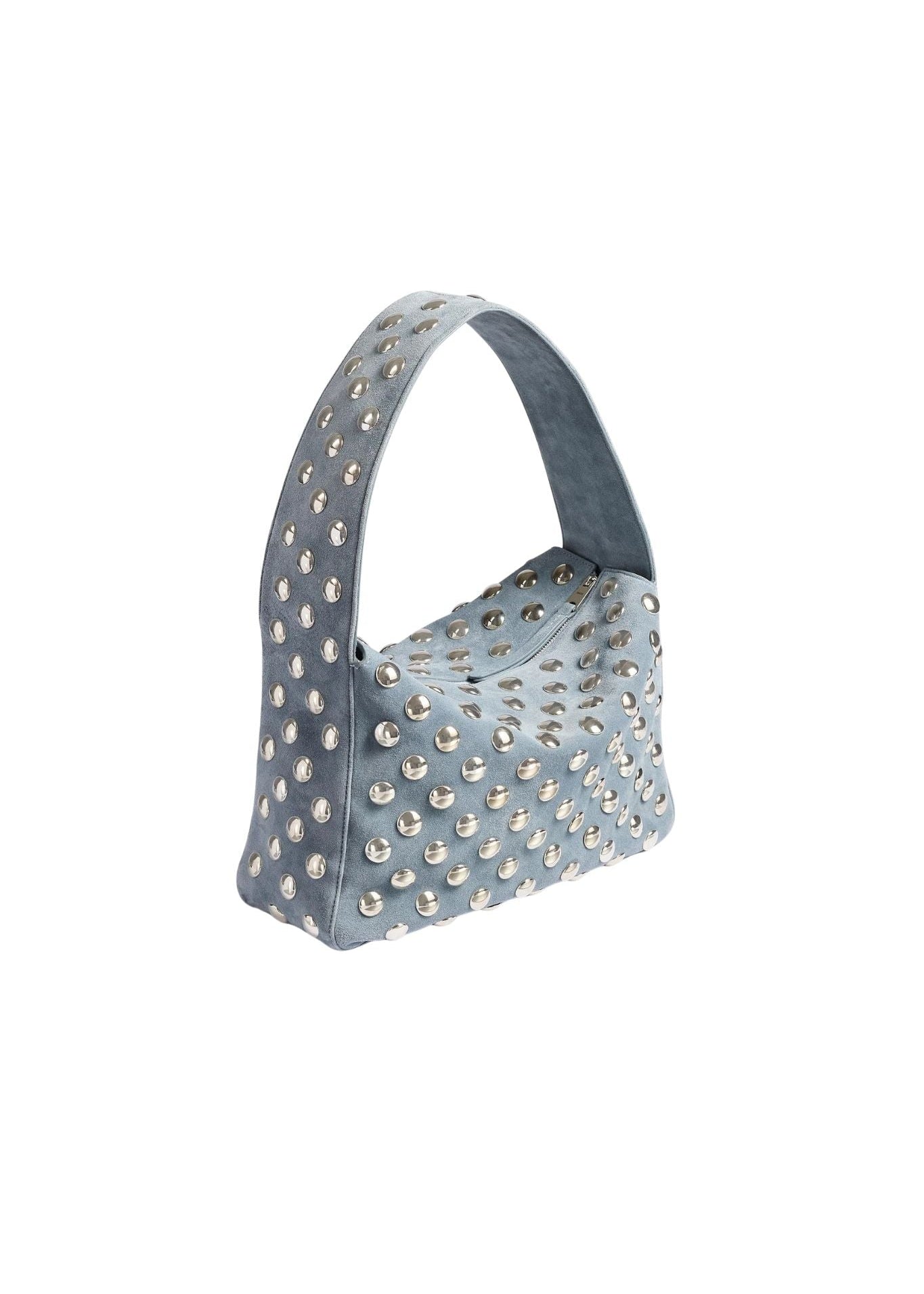 Khaite Elena Small Handbag w/ Silver Studs - Vermillion