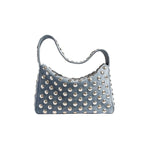 Khaite Elena Small Handbag w/ Silver Studs - Vermillion