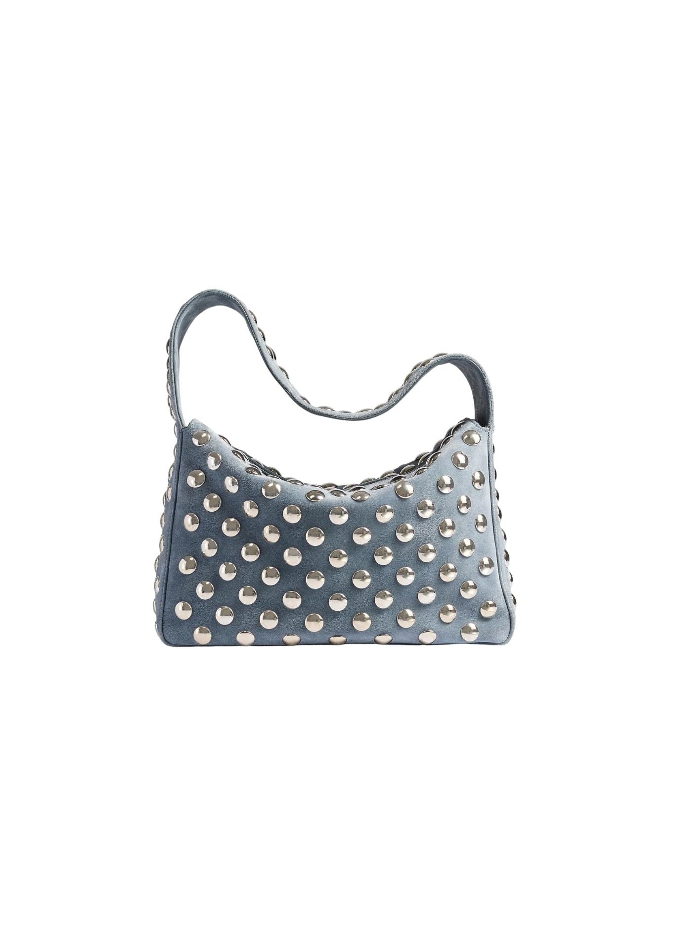 Khaite Elena Small Handbag w/ Silver Studs - Vermillion