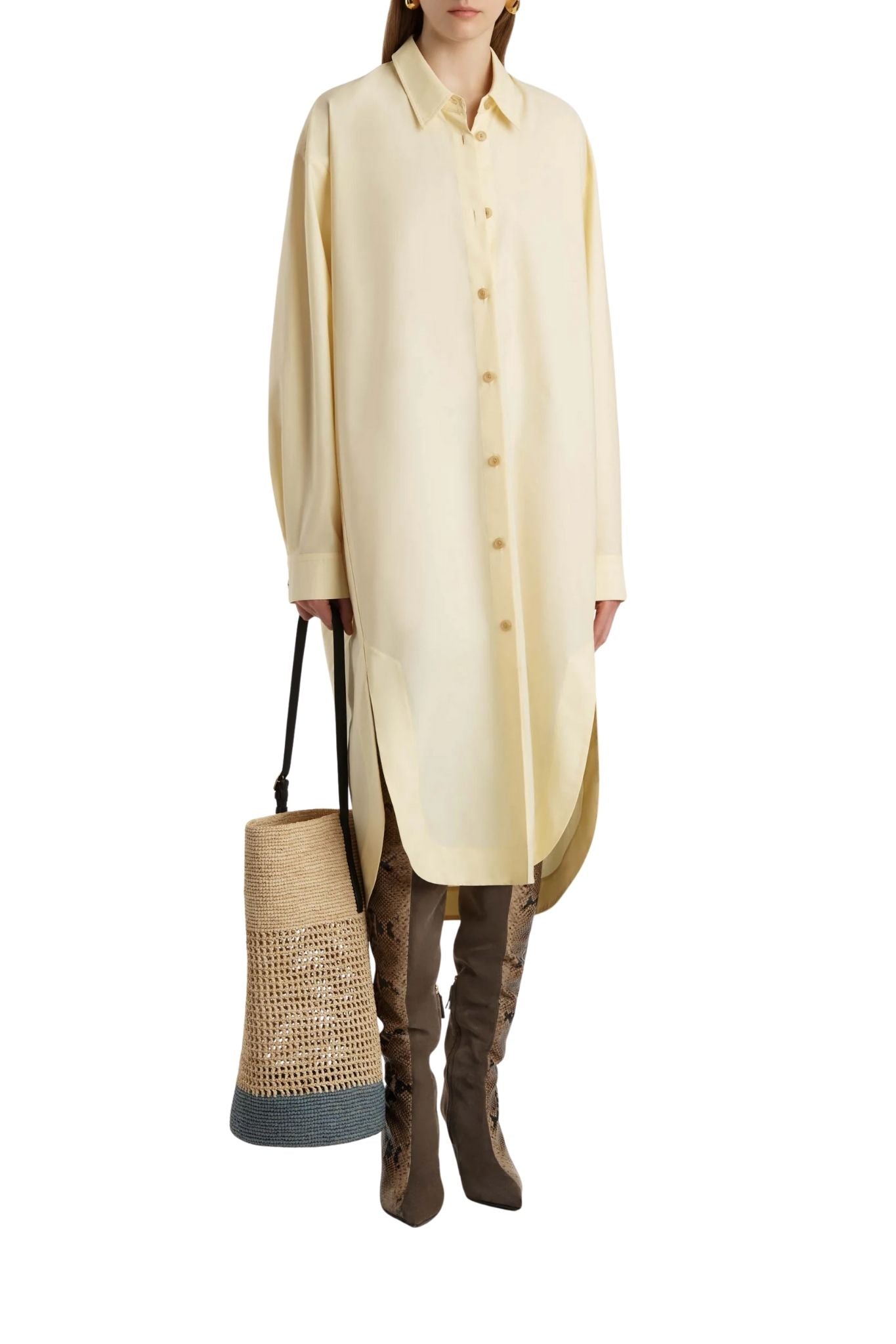 Khaite Gloria Dress - Vermillion