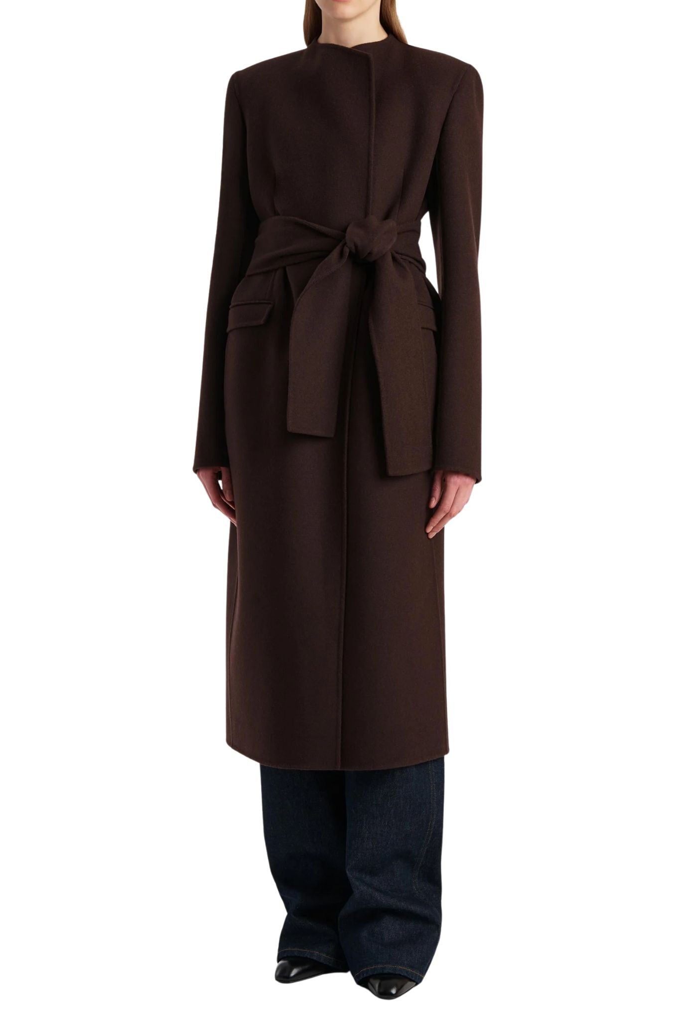 Khaite Jelson Coat - Vermillion