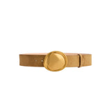 Khaite Keefe Belt Antique Gold 35MM - Vermillion