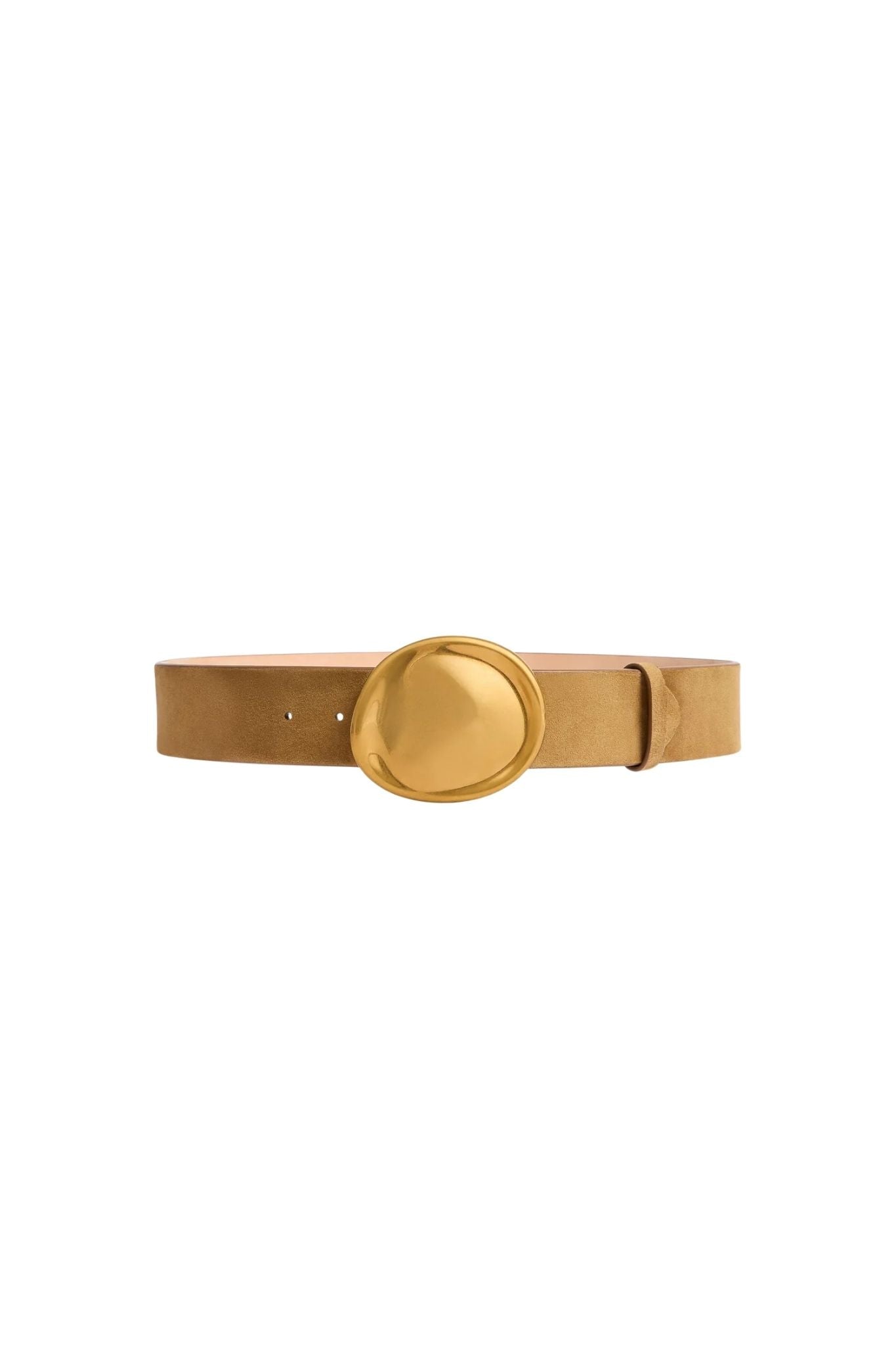 Khaite Keefe Belt Antique Gold 35MM - Vermillion