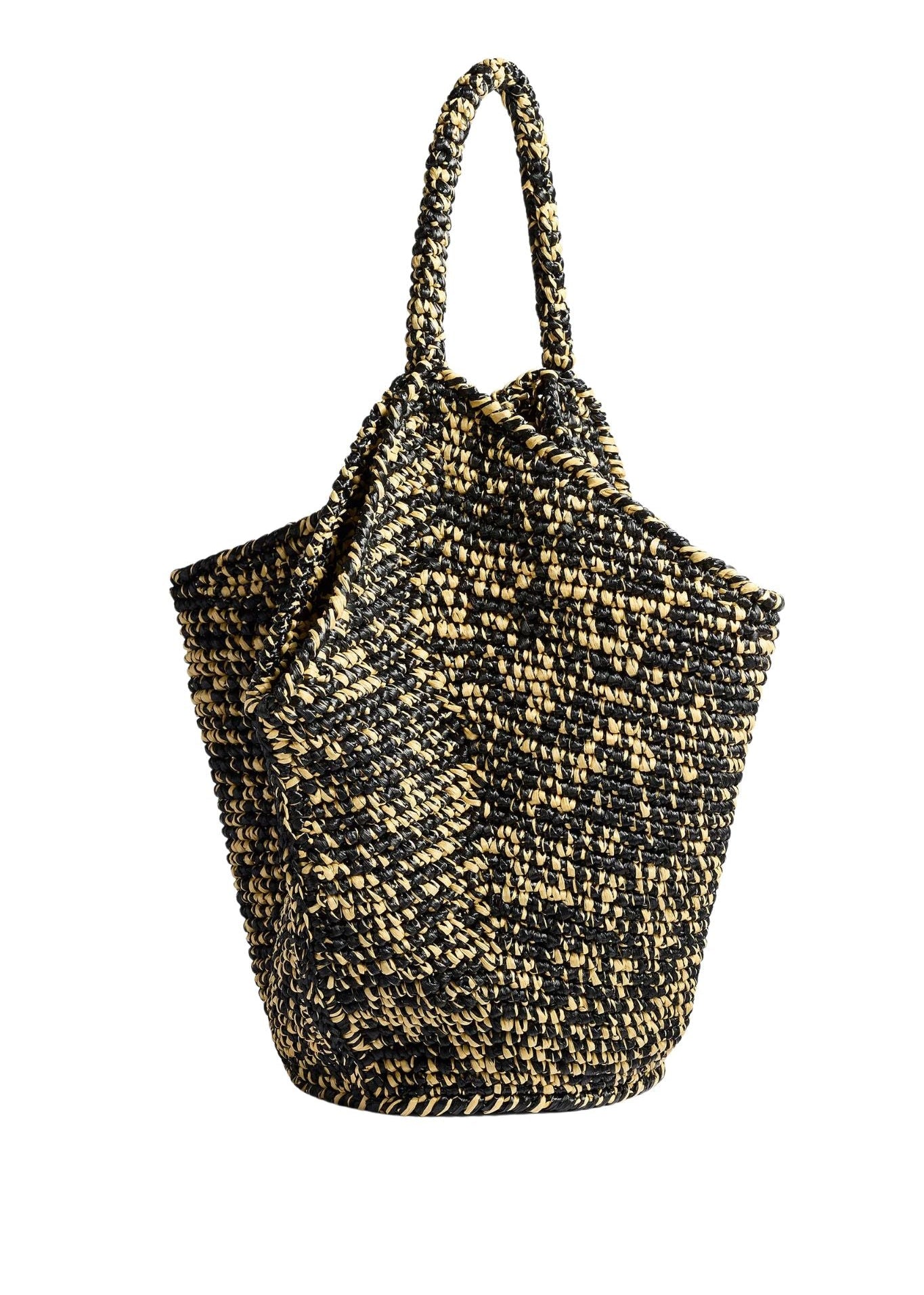 Khaite Lotus Medium Raffia Tote - Vermillion