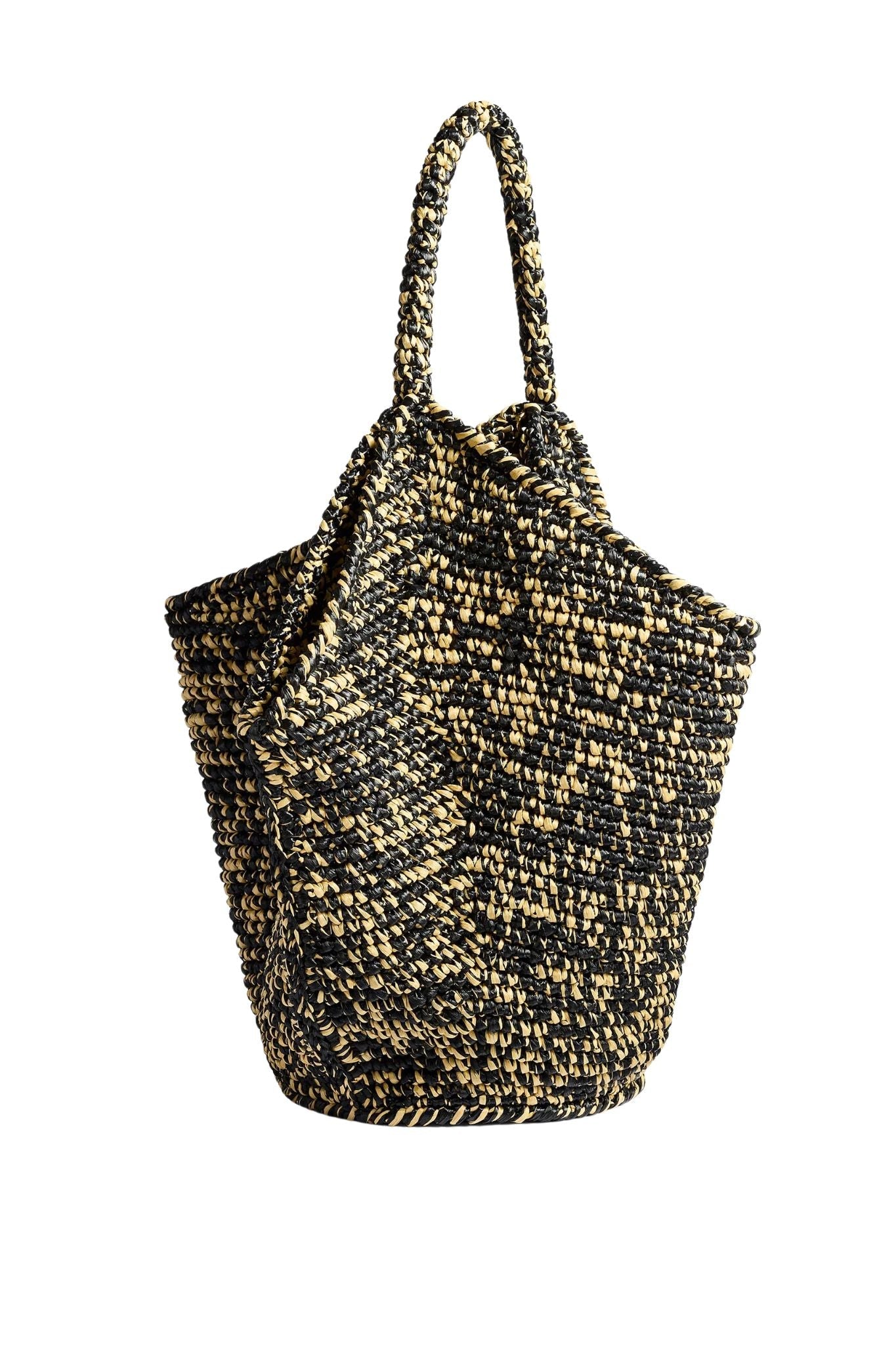 Khaite Lotus Medium Raffia Tote - Vermillion