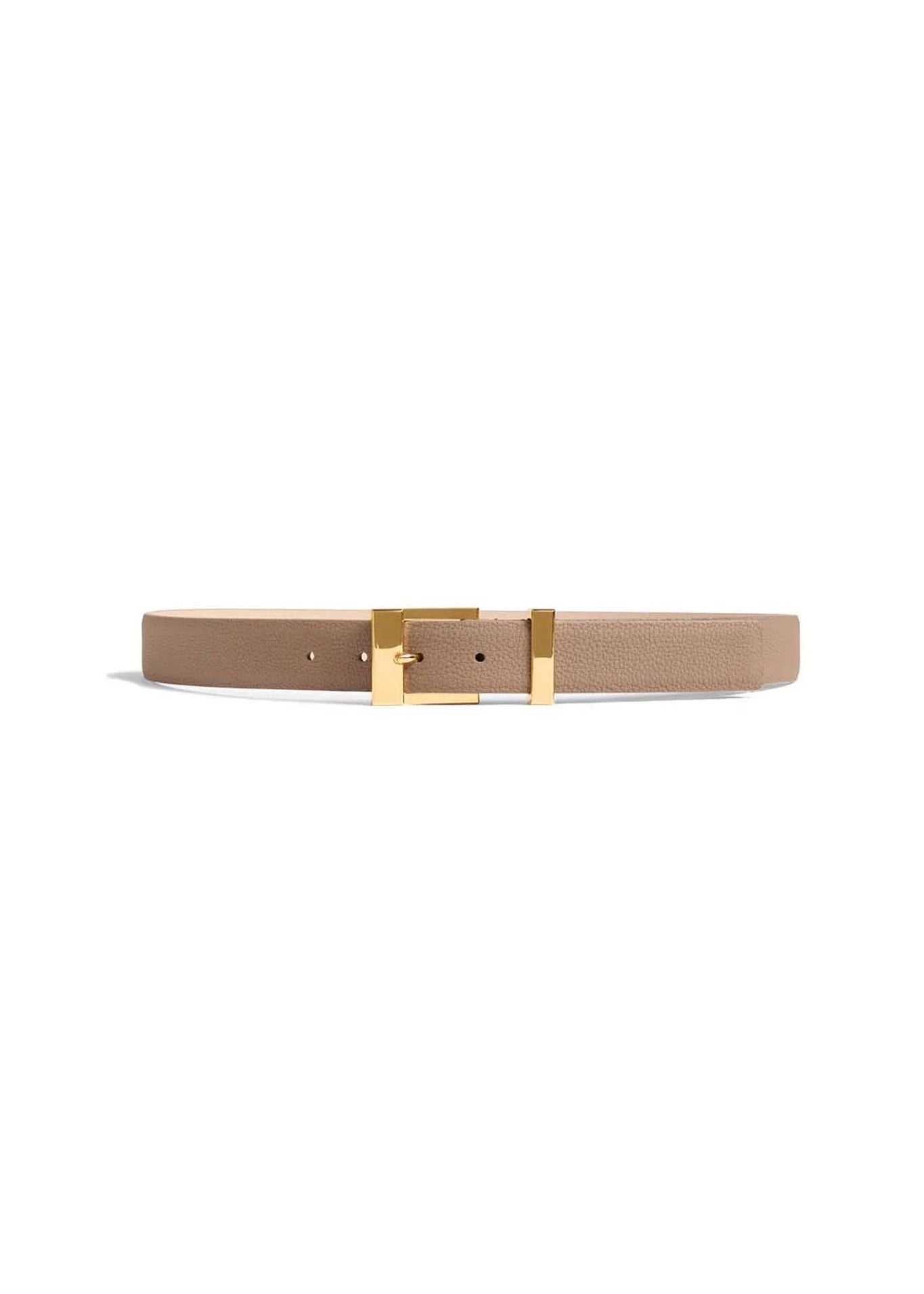 Khaite Manhattan Belt - Gold (30MM) - Vermillion