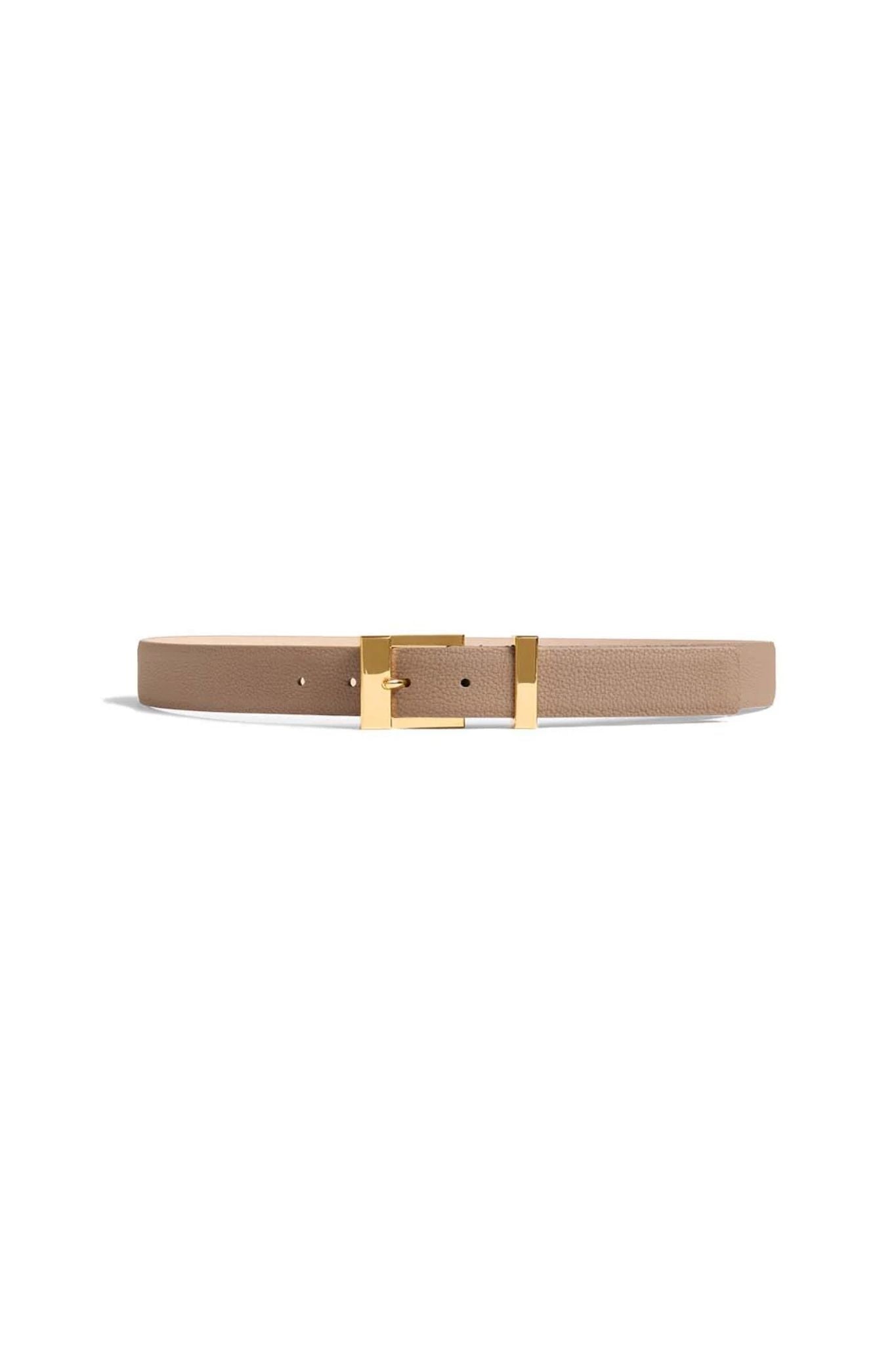 Khaite Manhattan Belt - Gold (30MM) - Vermillion