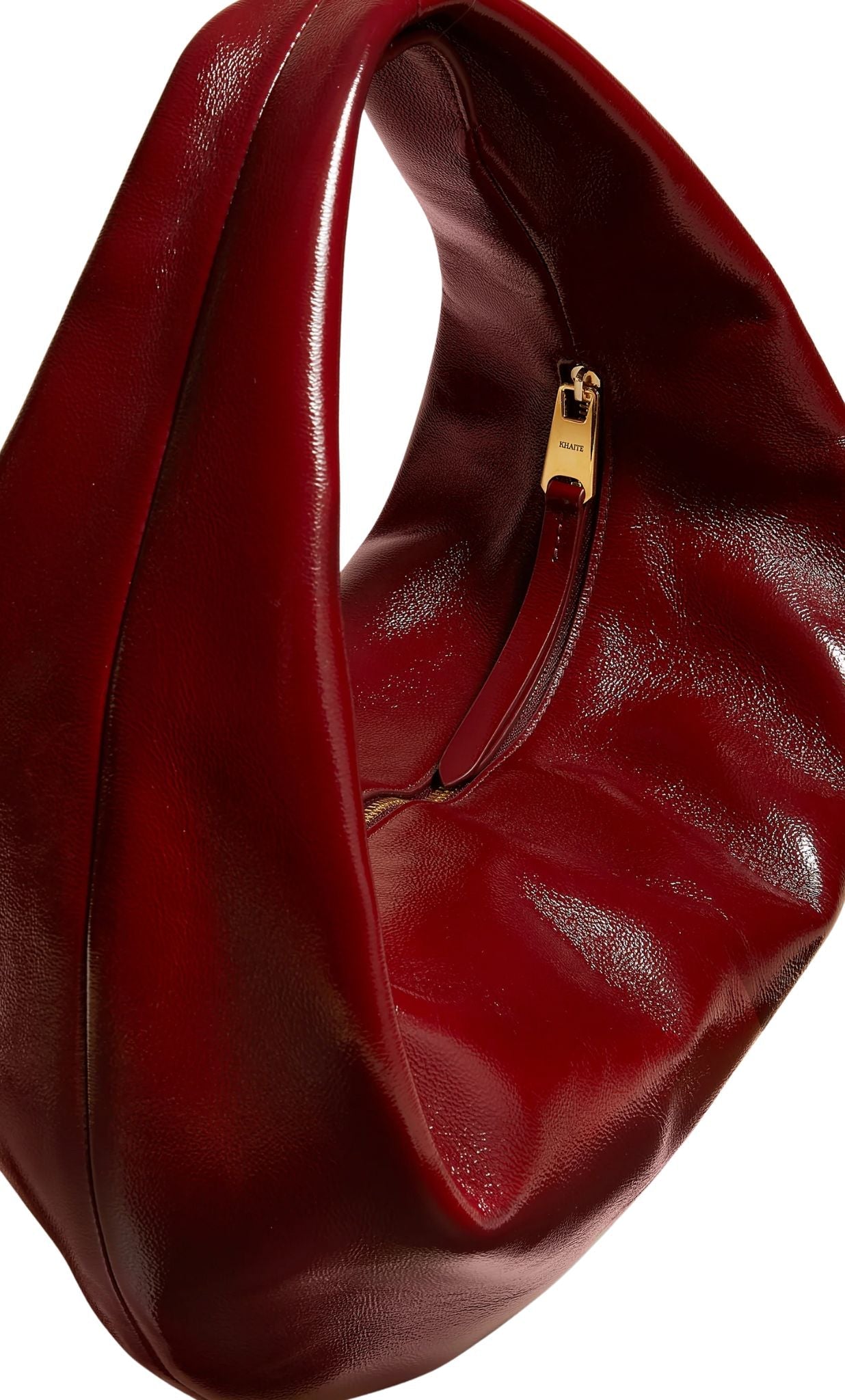 Khaite Olivia Hobo Medium - Vermillion