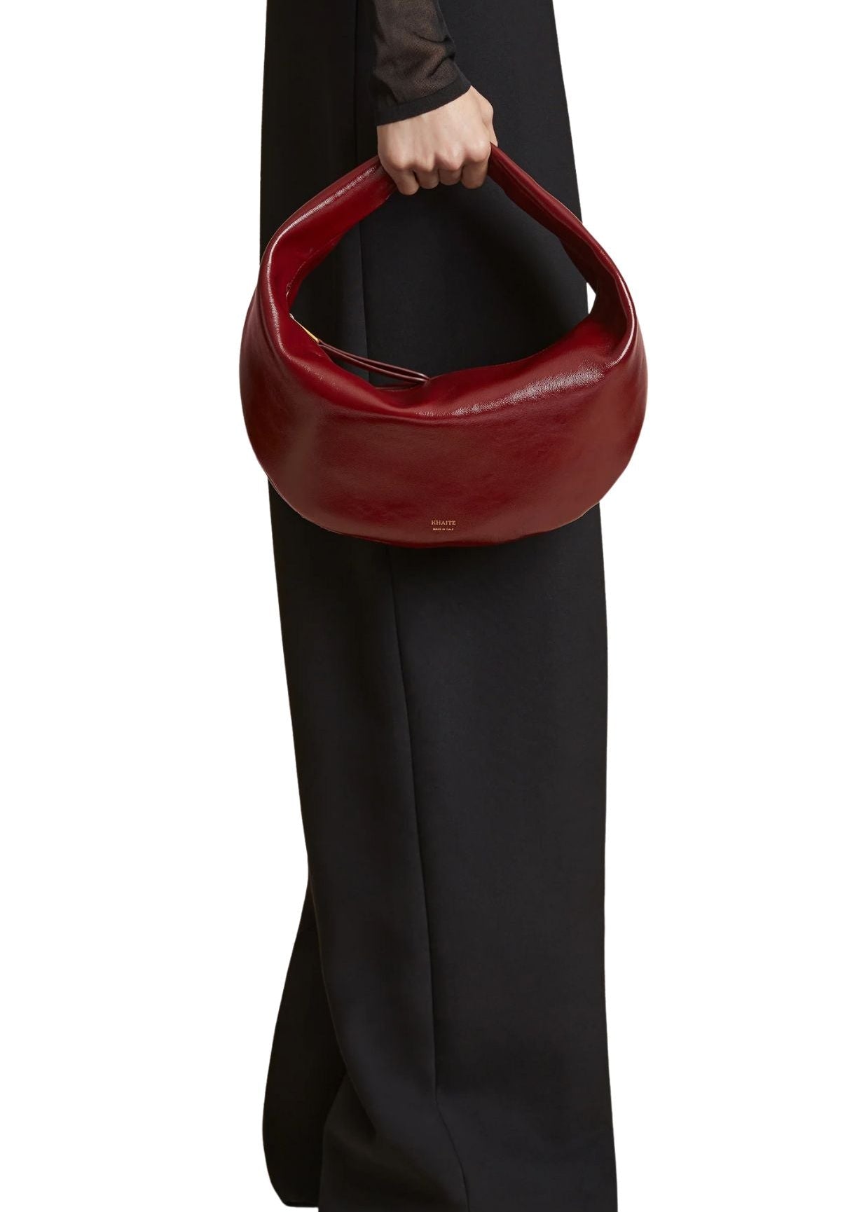 Khaite Olivia Hobo Medium - Vermillion